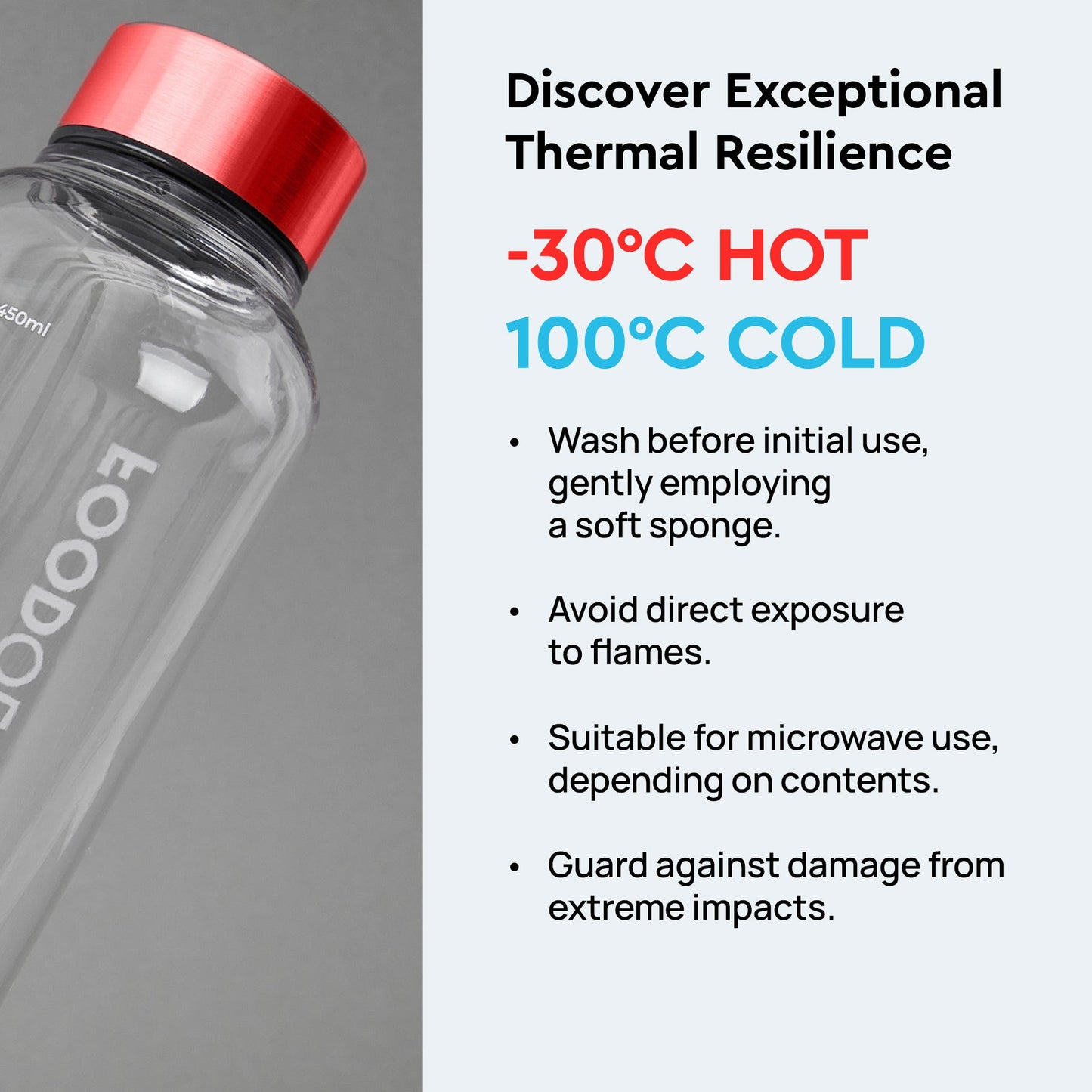 Drink Mix Bottle (Red, 16.9fl oz)