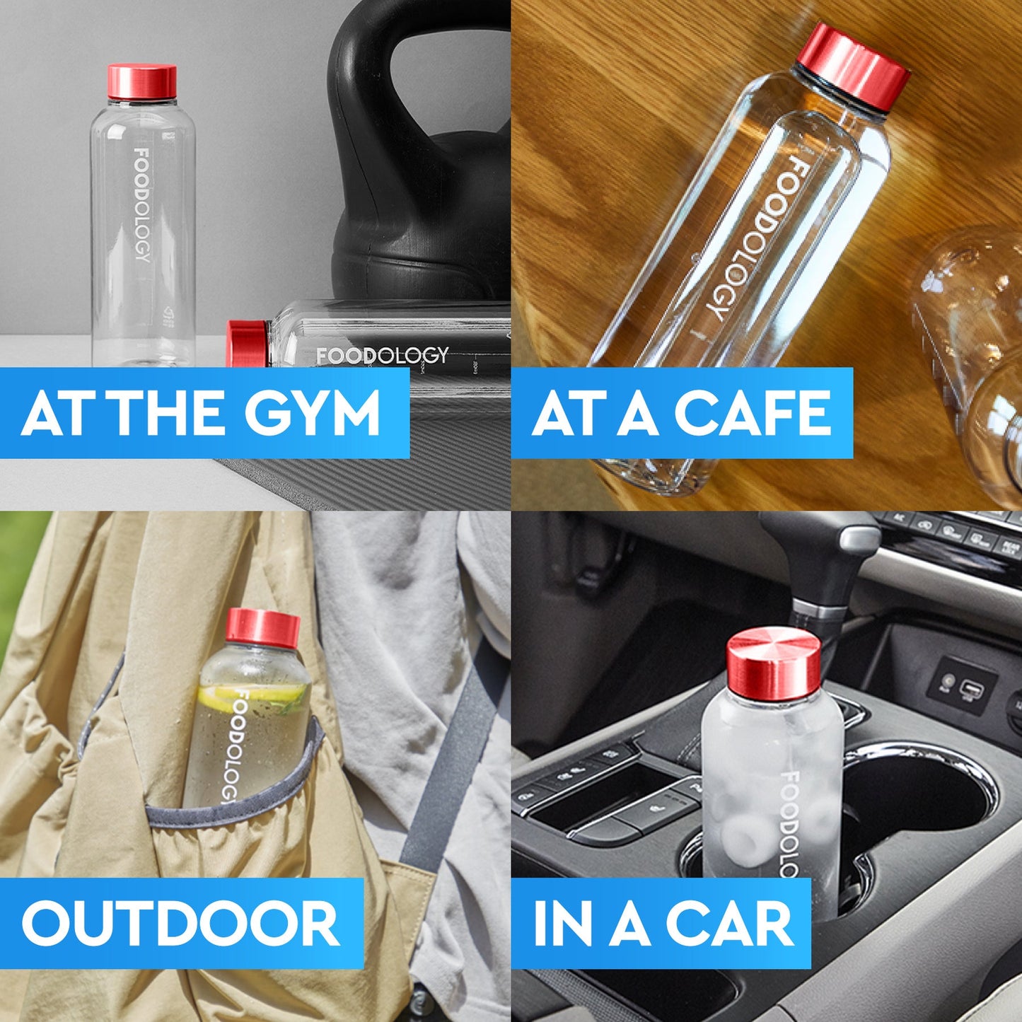 Drink Mix Bottle (Red, 16.9fl oz)